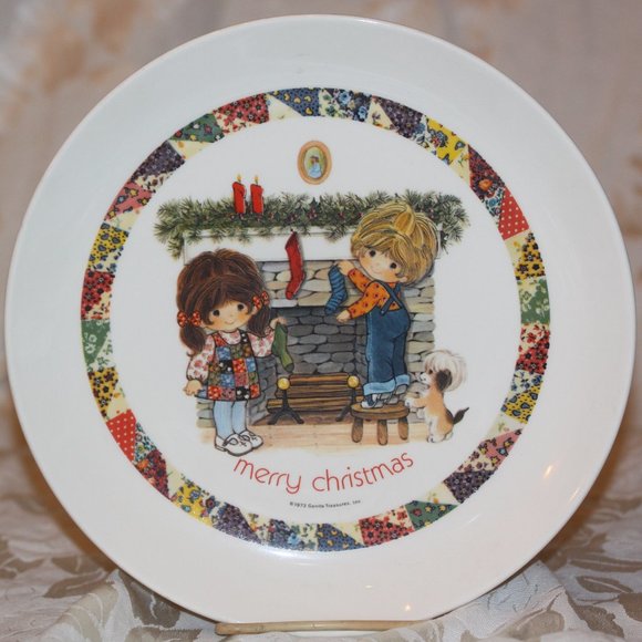 1973 Merry Christmas Gentle Treasures Collector Plate 10 inch  No chips or crack - Picture 1 of 4